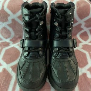 Ralph Lauren Polo Black Boys Boots